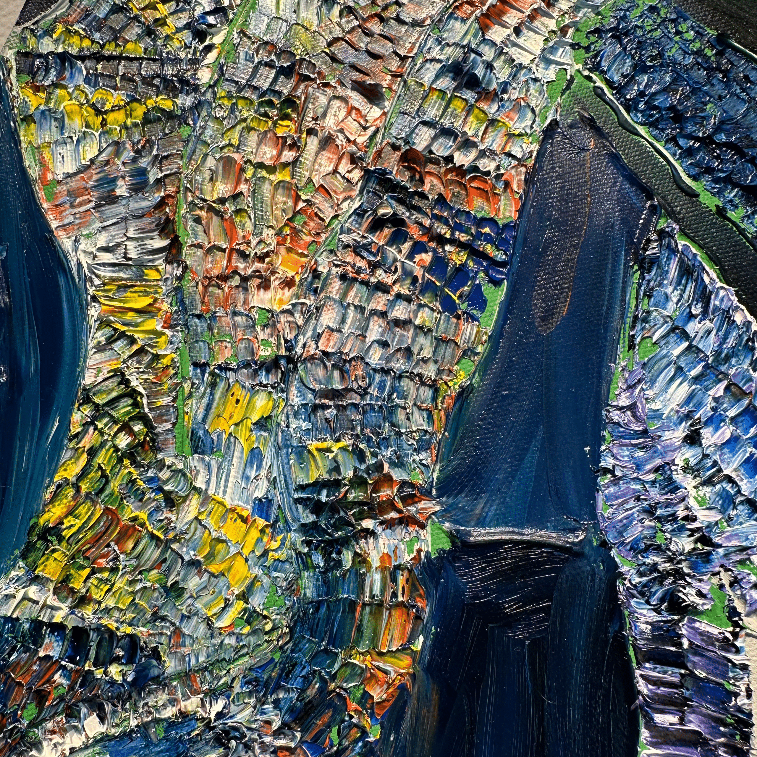 Barcelona, an original oil painting by Daeu Angert