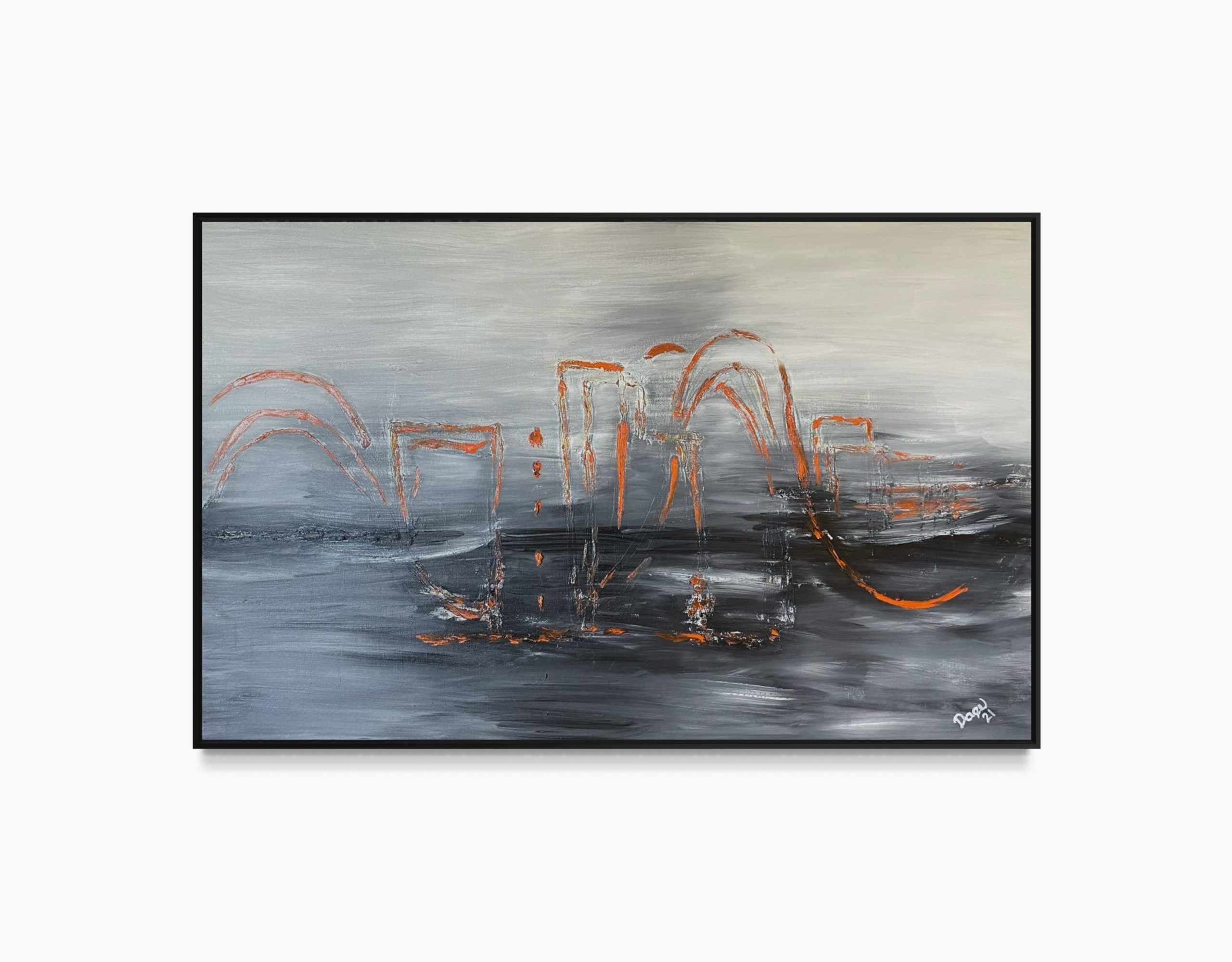 Innovate or Die, an original oil painting by Daeu Angert