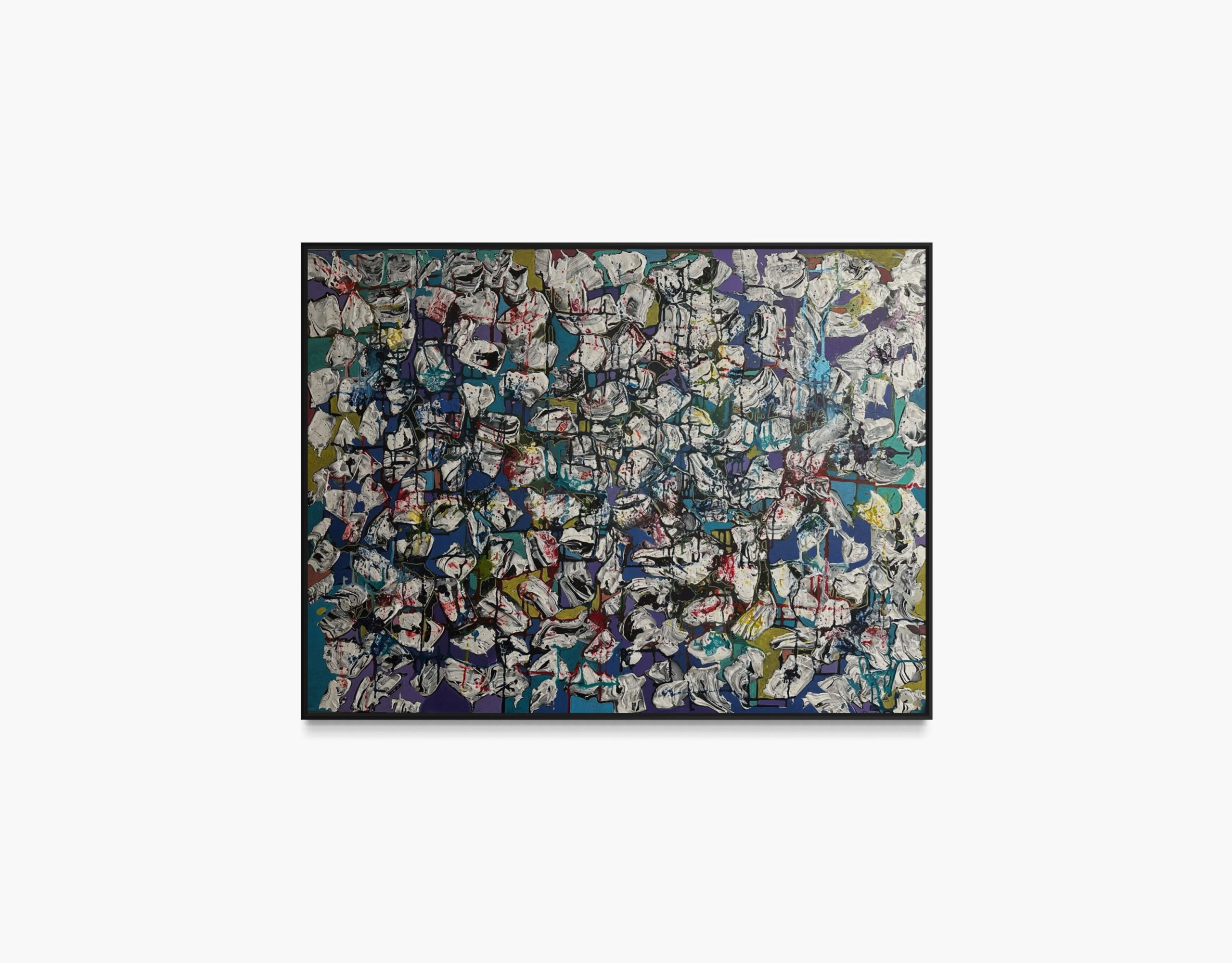 Pebbles, an original mixed media painting by Daeu Angert